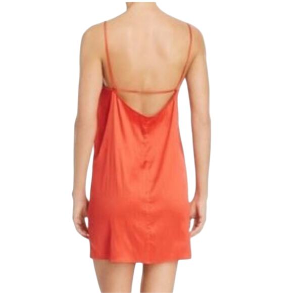 French Connection Orange Slip Dress - Size Small - Picture 2 of 6